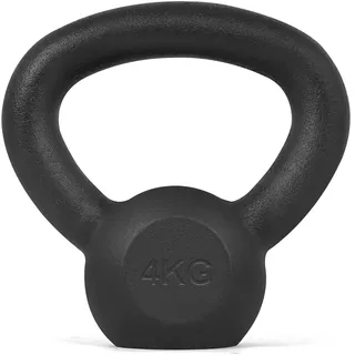 Athlyt Kettlebell Kugelhantel aus Gusseisen 4 kg schwarz