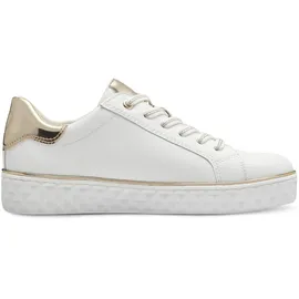 Marco Tozzi Guido Maria Kretschmer Sneaker flach dicker Sohle Bequem, weiß 38 EU