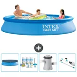 Intex Easy Set Schwimmbecken rund – 305x61 cm – Zubehör CB5 Blau No Size