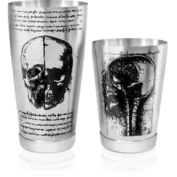 Tin-in-Tin Cocktail Shaker - Kenko Tattoo / Leonardo verziert - Leonardo - Verziert