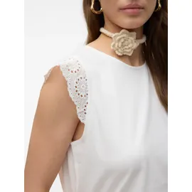 Vero Moda VMEMILY SL GATHERING TOP JRS NOOS Weiß XS