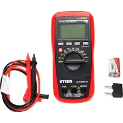 STIER Digital-Multimeter 4V - 600 V AC / 0,400mV - 600 V DC CAT IV 600V