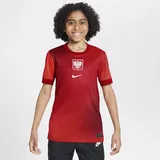 Nike Polen Trikot Away Kids Rot, Rot Weiss F635