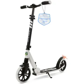 SereneLife Roller, Cityroller, Scooter, Tretroller, Big Wheel Scooter, Kickscooter- klappbar & Höhenverstellbar, Roller Erwachsene- & Kinder, Trot... - Weiß