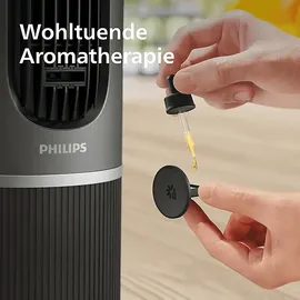Philips CX7550/01 30 cm Turmventilator Dunkelgrau/Metall