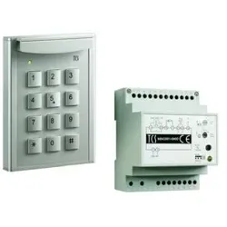 TCS PZF5000-0010 code:pack mit Codechloss codelock12 für bis zu 10 Zahlencodes, eloxiert silber + Steuergerät BVS20 PZF50000010