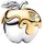 Pandora Apfel Silber 764384C01