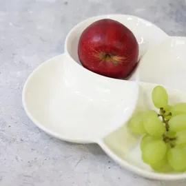 wilmax england Geteiltes Gericht 22 cm Weiß