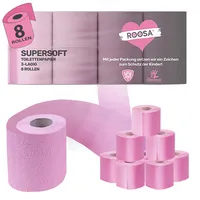 Roosa ROOSA® Toilettenpapier 8er Pack | supersoft rosa |