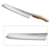 Nesmuk Soul Brotmesser 27 cm Olivenholz einseitig Wellenschliff
