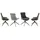 MCA Furniture Esszimmerstuhl, Feingewebe, (2er-Set), drehbar & Schwingfunktion, Sitzhöhe ca. 50 cm