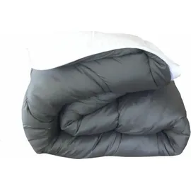 les tendances Abeil, Couette Bicolore – Weiß und Grau - Grau