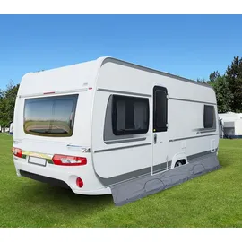 PRO PLUS ProPlus Windblende mit Staufächern 50 x 580 cm Grau