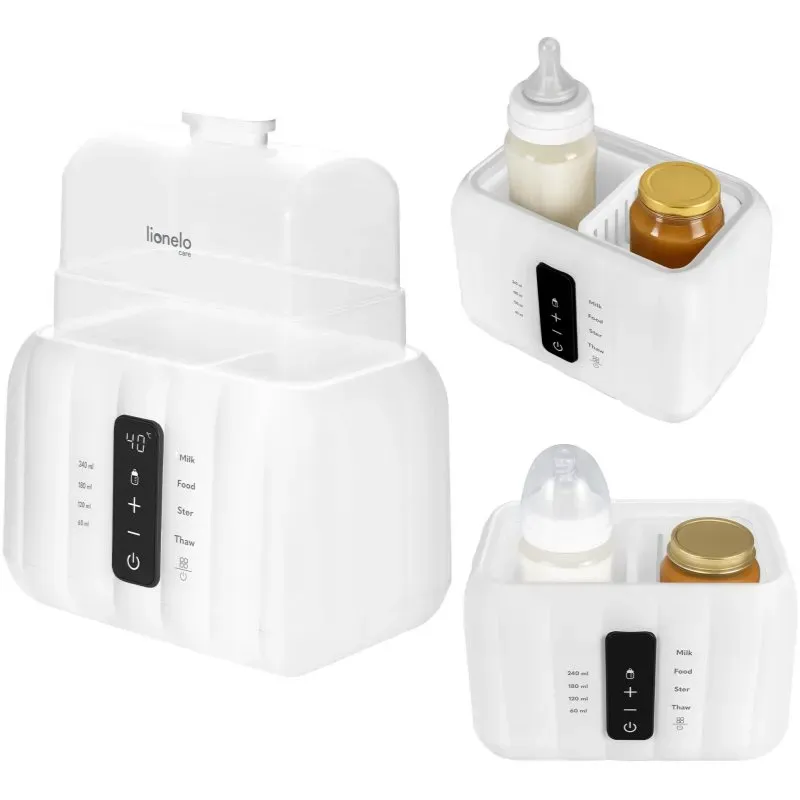 Lionelo Thermup Double White Bottle Warmer 6in1 multifunktionaler Babyflaschenwärmer 6 in 1 1 St.