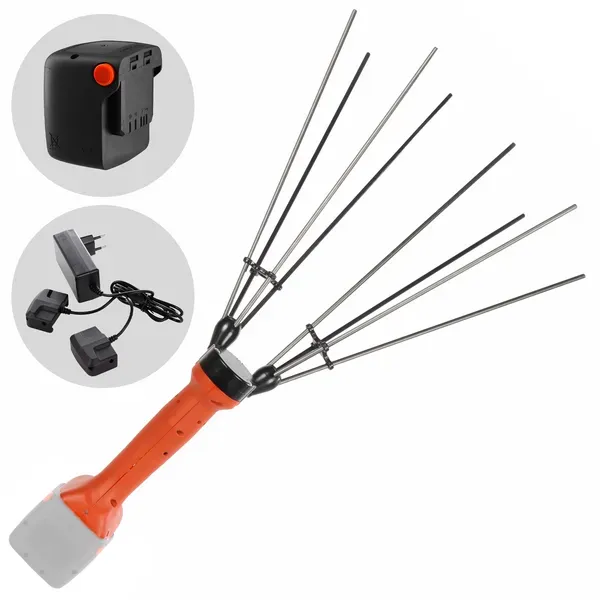 Stocker Magma E-35 21 V  Batteriebetriebener manueller Olivenernter ohne Stange  21 V, 4 Ah