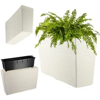 Kadax Blumenkasten aus Kunststoff, Balkonkasten mit Einsatz, 56 cm,