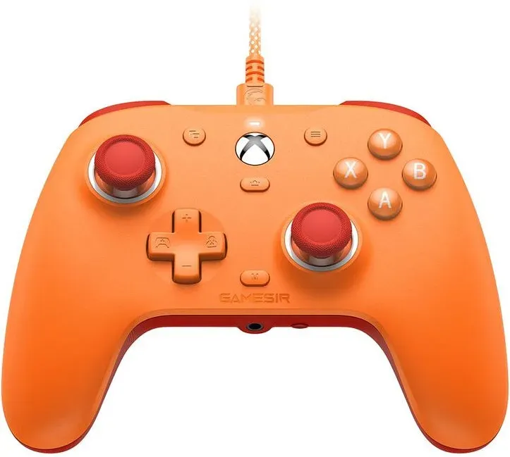 GameSir G7 SE kabelgebundener Gaming-Controller für Xbox Series X|S, Xbox One, Windows 10/11, PC-Controller, Gamepad mit Hall-Effekt-Analogsticks und 3,5 mm Audioanschluss (Orange)