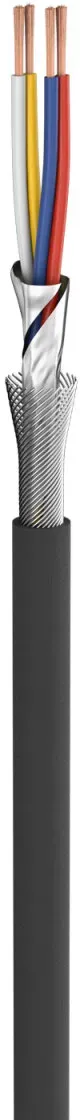 Mikrofonkabel SC-Square 4-Core MKII; 4 x 0,20 mm2; PVC Ø 6,50 mm; schwarz
