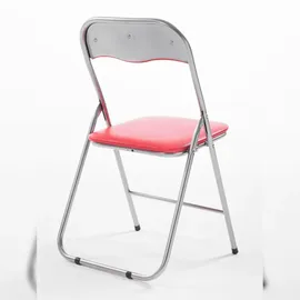 CLP Klappstuhl Felix 45 x 45 x 78 cm rot/silber 2 St.