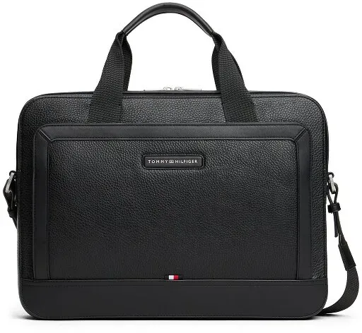 Tommy Hilfiger TH Central Aktentasche 39 cm Laptopfach  schwarz