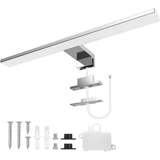 Aourow LED Spiegelleuchte Bad 10W,40CM 820LM Spiegellampe Badezimmer,Kaltes Weiß 6500K Badlampe Spiegel KLASSE II 230V Spiegelschrank Beleuchtung