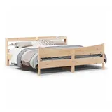 vidaXL Massivholzbett 180 x 200 cm Beige