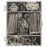 Creativ Company Starterset Schmuck, Versilbert, 1 Set