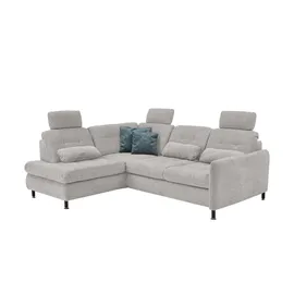 Lounge Collection Eckcouch Mikrofaser 2-Sitzer Grau