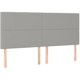 vidaXL Boxspringbett 180 x 200 cm Hellgrau