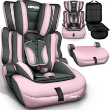KIDUKU Autokindersitz grau/pink