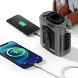 Mini Powerbank mit Lüfter und LED- Licht für Camping, Outdoor, Reisen