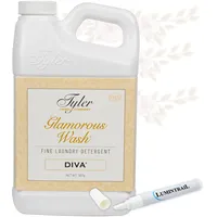 Tyler Glamorous Wash DIVA Feinwaschmittel mit Fleckenentferner-Stift – DIVA Flüssigwaschmittel für Kleidung – hand- und maschinenwaschbar – 907 ml (DIVA)