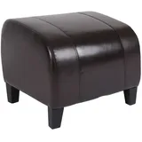 MCW Hocker Aversa Kunstleder 45 x 37 x 47 cm Braun
