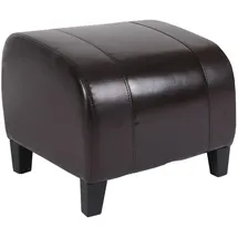 MCW Hocker Aversa Kunstleder 45 x 37 x 47 cm Braun