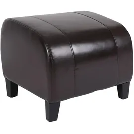 MCW Hocker Aversa Kunstleder 45 x 37 x 47 cm Braun