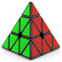 Zauberwürfel Pyraminx 3x3,TOYESS Pyramide Speedcube 3x3 Puzzle Magischer Würfel Spielzeug Kinder & Erwachsene, Schwarz