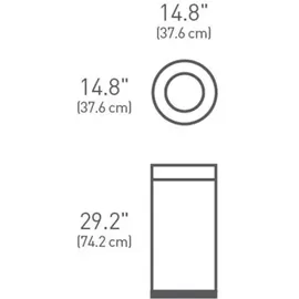 simplehuman Swing Top 55 l Silber