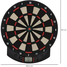Homcom Elektronische Dartscheibe Kunststoff inkl. 6 Darts