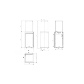 Kratki PATIO Mini Quarzstein Gasheizgerät 8,2 kW schwarz