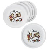 MamboCat Pizzateller 6er Set Luigi Pizzateller Ø30,5cm 6 Personen Teller Pizza Bäcker