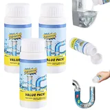 Sink Drain Cleaner, Rohrreiniger Extrem Stark, Hochwirksamer Rohrreiniger Mit Aktivschaum, Für Küche, Bad, Toilette Und Balkon (3 Flasche)
