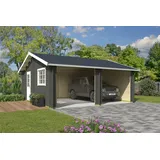 Nordic Holz LASITA MAJA Blockgarage »Falkland«, BxT: 635x628 cm, ohne Tor