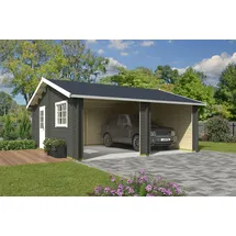 Nordic Holz LASITA MAJA Blockgarage »Falkland«, BxT: 635x628 cm, ohne Tor