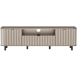 beautysofa Nevada TV-Lowboard 196x57x40,5 cm Grau Holzwerkstoff