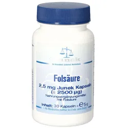 Folsaeure 2.5mg Jun Kapsel