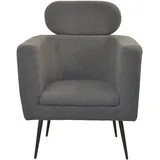 Hofmann Living And More Loungesessel Polyester 72 x 95 x 67 cm Grau