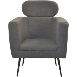 Hofmann Living And More Loungesessel Polyester 72 x 95 x 67 cm Grau