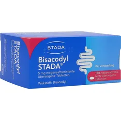 Bisacodyl Stada 5 mg Magensaftresis.überzog.tab 100 ST