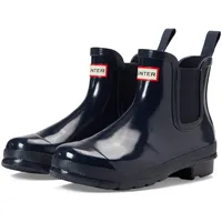 Hunter Damen Chelsea Gloss Bootsschuh, Navy, 40.5 EU - 40.5 EU