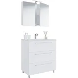 VCM Badmöbel-Set Schubo 3-tlg. Weiß